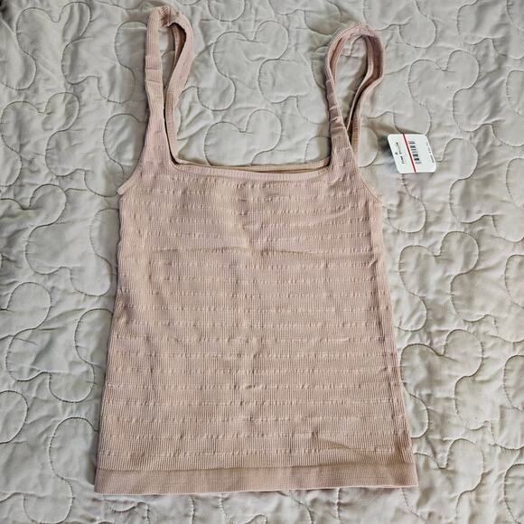 NWT Free People Square Neck Seamless Cami Ballet Sz XS/S - Picture 2 of 8